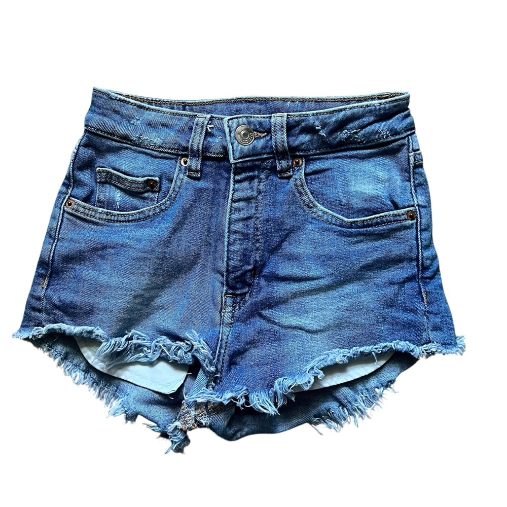 H&M Distressed Denim Jean Short Shorts Size 2